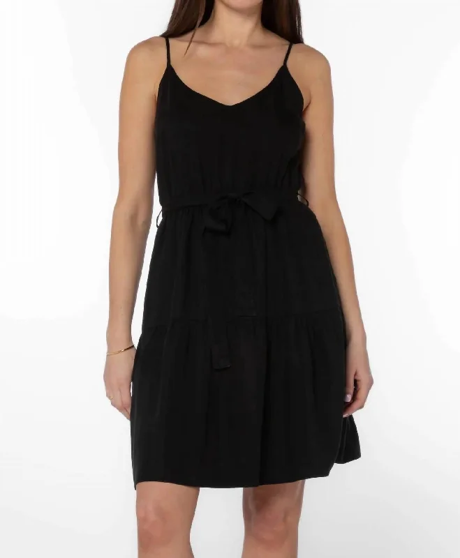Margaux Dress In Black Ruffled unclassified dresses