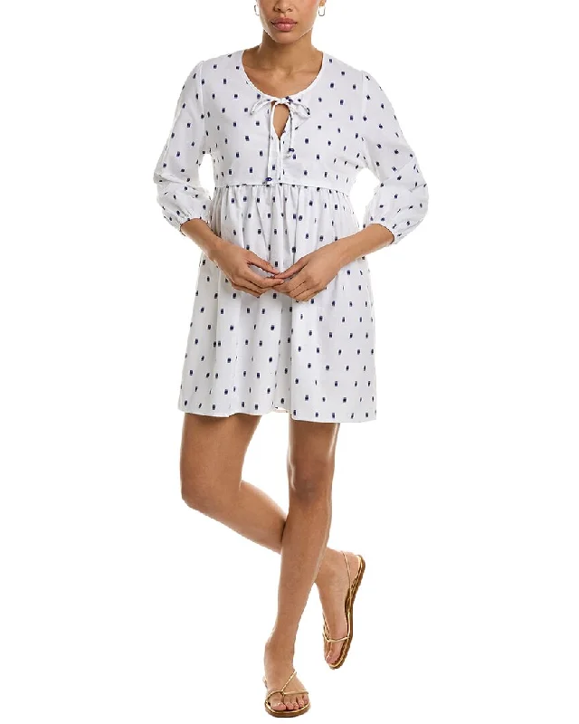 tyler böe Courtney Clip Dot A Line Dress Long sleeve unclassified dresses