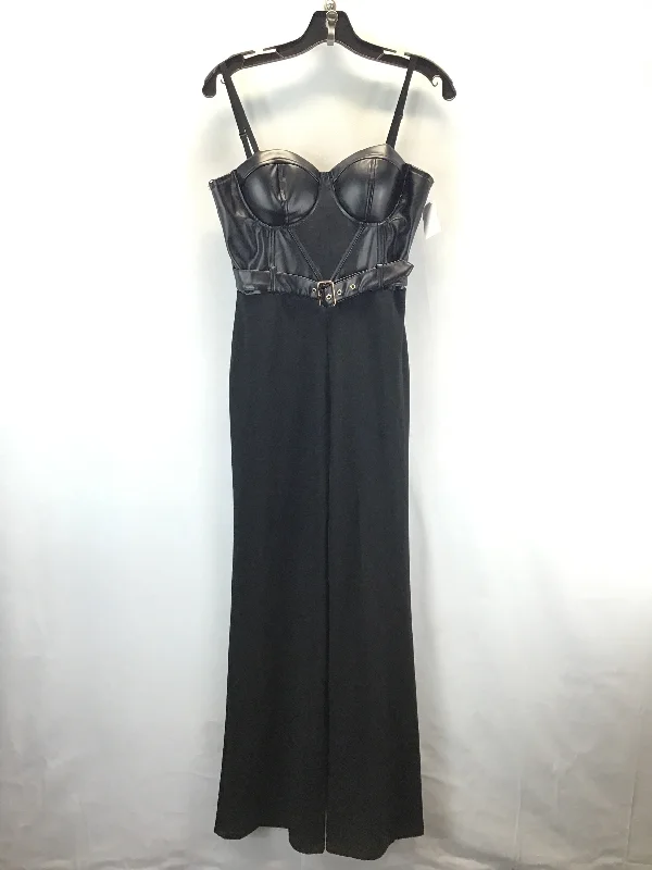 Jumpsuit By Fashion Nova In Black, Size: L Chiffon unclassified dresses