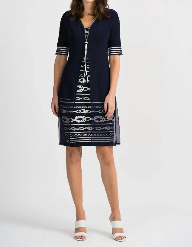 Zip Detail Dress In Midnight Backless unclassified dresses