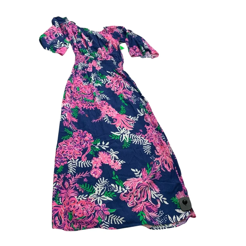 Dress Designer By Lilly Pulitzer In Blue & Pink, Size: Xxs Trendy unclassified dresses