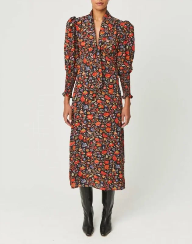 Vichy Rose Polly Dress In Black High-end unclassified dresses