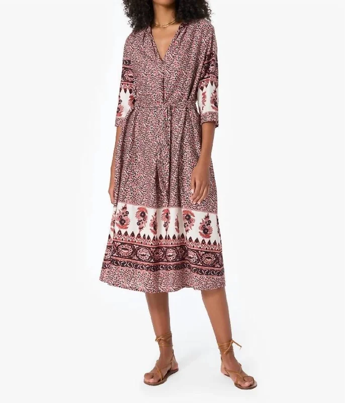 Joni Dress In Henna Off-shoulder unclassified dresses