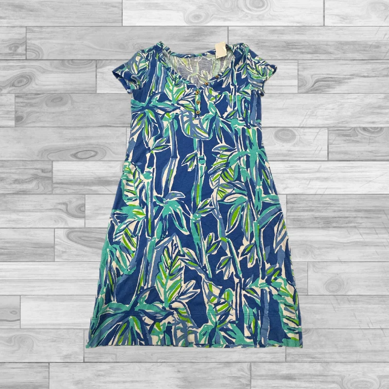 Dress Designer By Lilly Pulitzer In Blue, Size: 10 Spring unclassified dresses