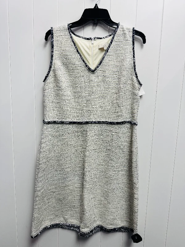 Dress Work By Loft In Blue & White, Size: 12 Sexy unclassified dresses