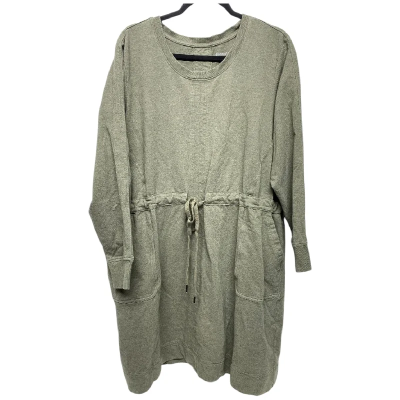 Athletic Dress By Athleta In Green, Size: 2x Casual unclassified dresses