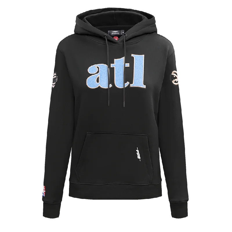 SUDADERA CON GORRO NBA ATLANTA HAWKS CITY EDITION PARA MUJER Zip-up Hoodie for Women