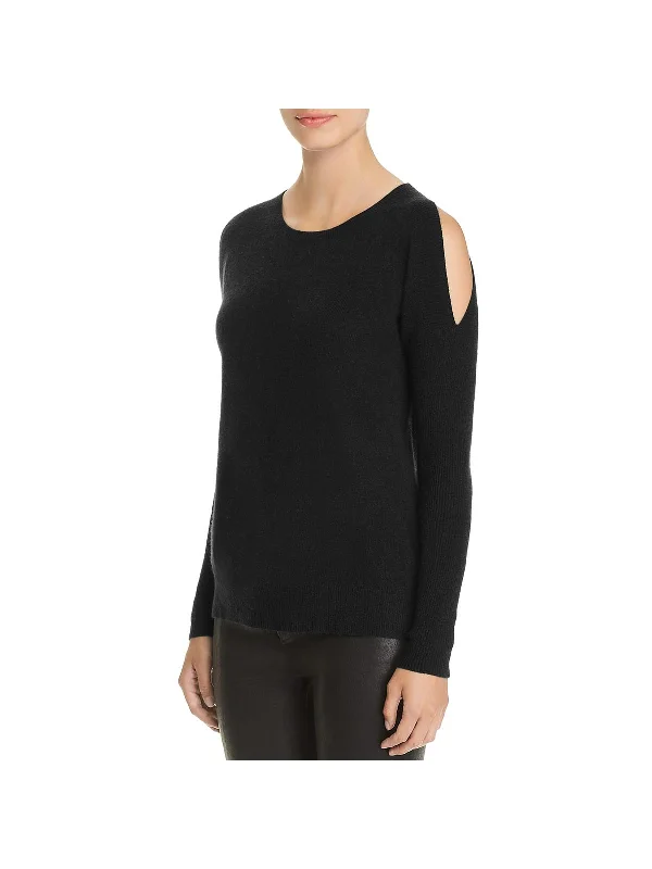 Womens Cashmere Cold Shoulder Sweater Water-resistant sweaters