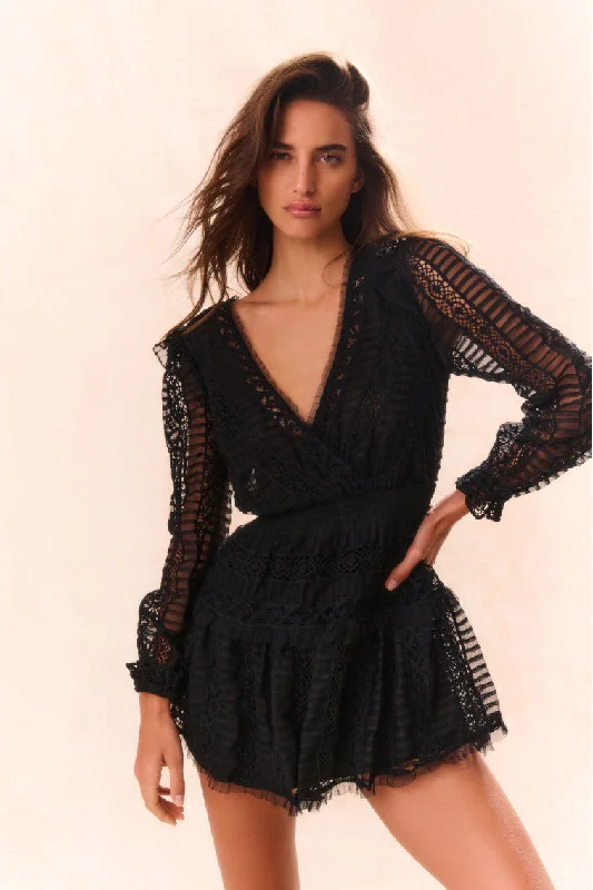 Alonsa Lace-Detailed Mini Dress Fashion Nova mini dresses