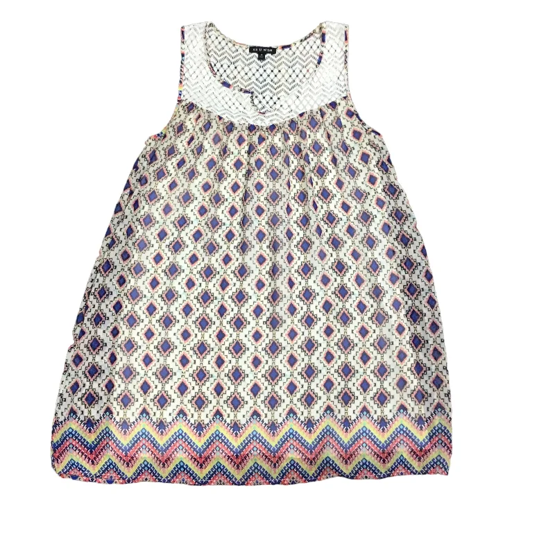 Multi-colored Dress Casual Short As U Wish, Size M--Trendy Mini Skirt