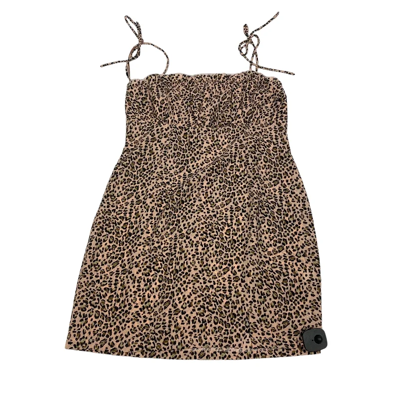 Pink Dress Casual Short Polly, Size M--Skater Mini Skirt