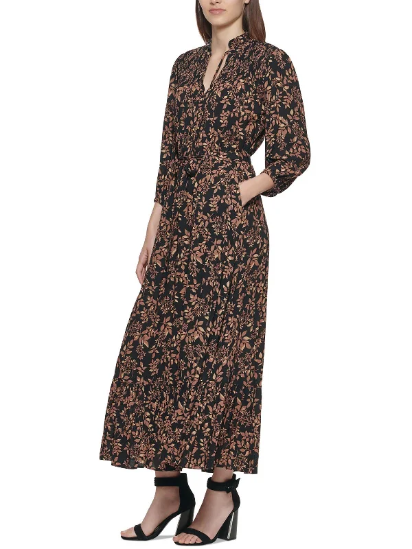 Womens Printed Long Maxi Dress Printed Long Skirt